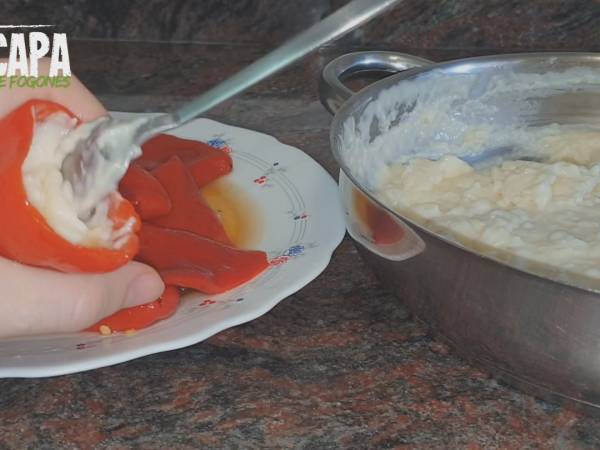 Pimientos rellenos de bacalao - Preparación paso 12