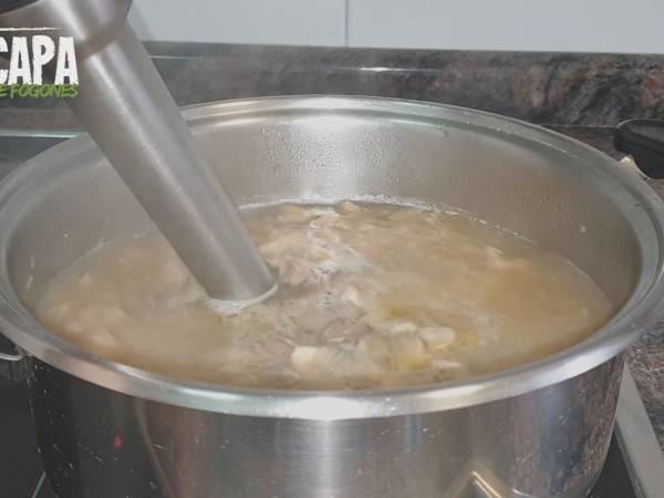 Crema de champiñones - Preparación paso 7