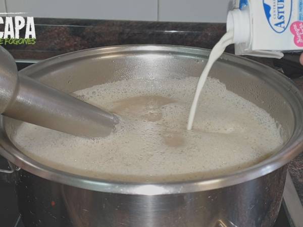 Crema de champiñones - Preparación paso 8