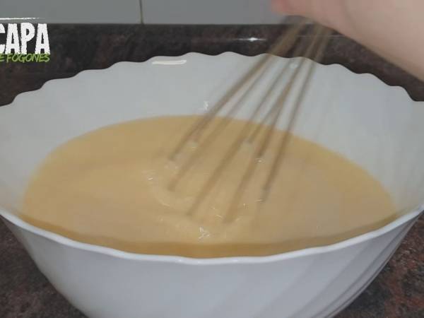 Flan de huevo casero - Preparación paso 3
