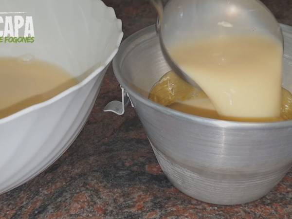 Flan de huevo casero - Preparación paso 4