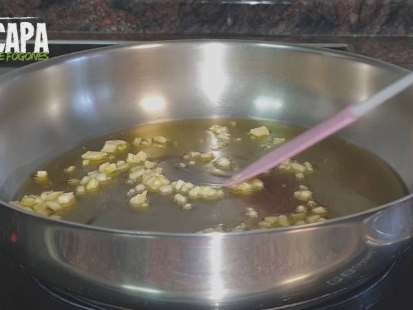 Champiñones en salsa - Preparación paso 1