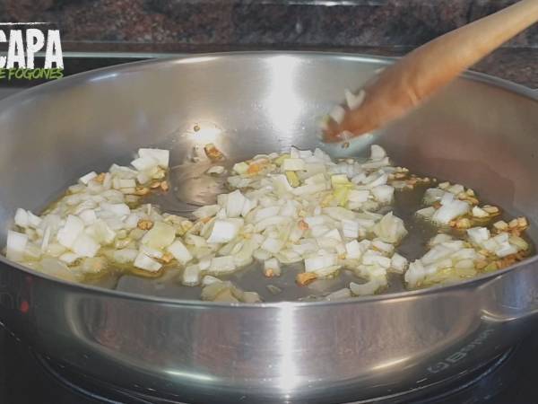 Champiñones en salsa - Preparación paso 2