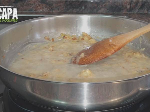 Champiñones en salsa - Preparación paso 5