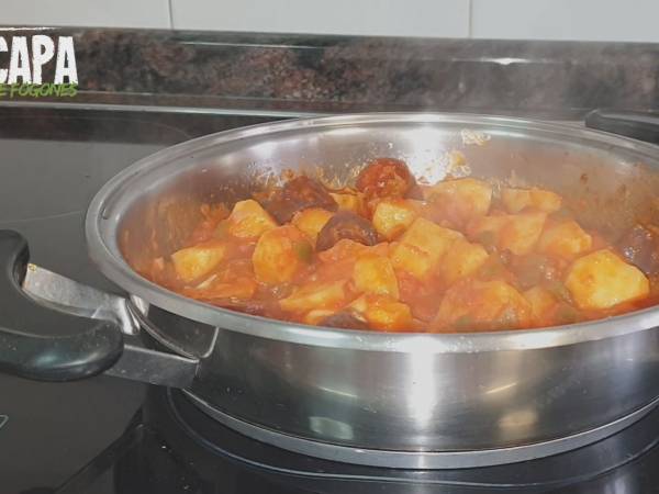 Patatas a la riojana - Preparación paso 3