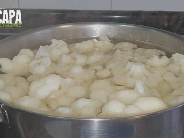 Coliflor gratinada - Preparación paso 2