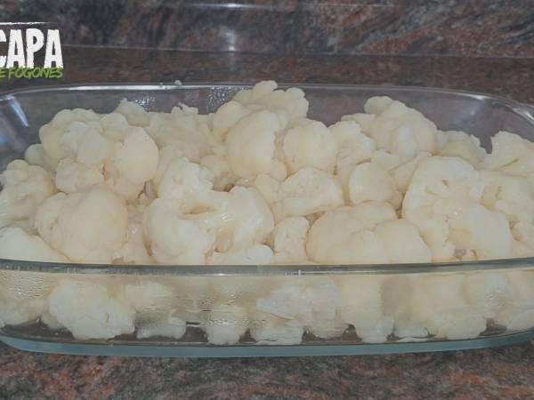 Coliflor gratinada - Preparación paso 3