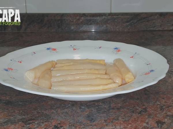 Ensalada de espárragos - Preparación paso 1