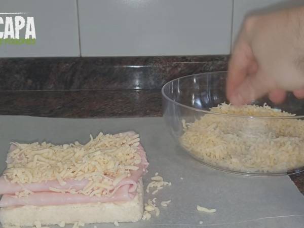 Sándwich Croque Mosieur - Preparación paso 3