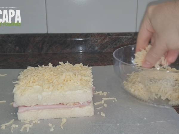 Sándwich Croque Mosieur - Preparación paso 5