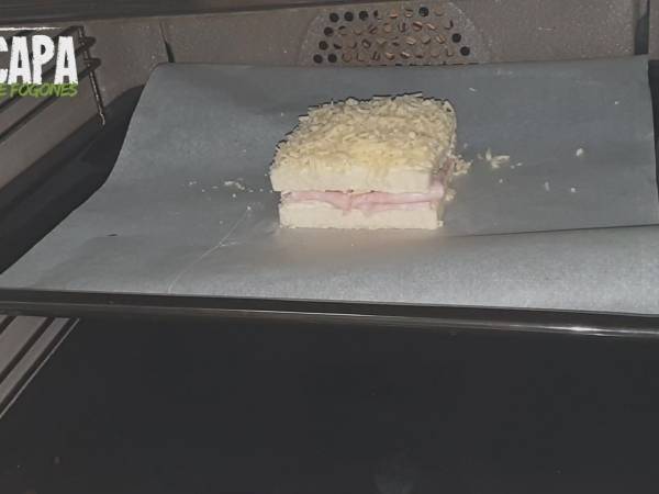 Sándwich Croque Mosieur - Preparación paso 6