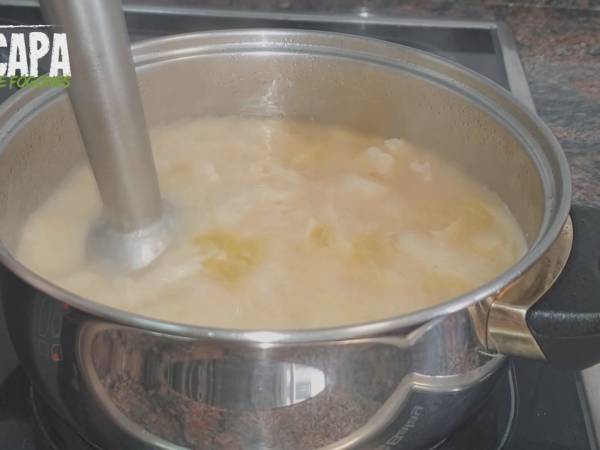 Crema de coliflor - Preparación paso 6