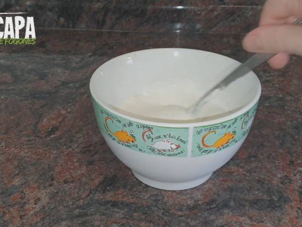 Crema agria - Preparación paso 1