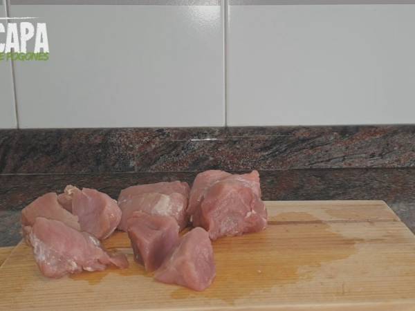 Brochetas de cerdo - Preparación paso 5