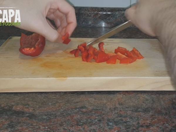 Pizza Vegana - Preparación paso 1