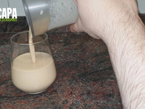 Batido de turrón - Preparación paso 3