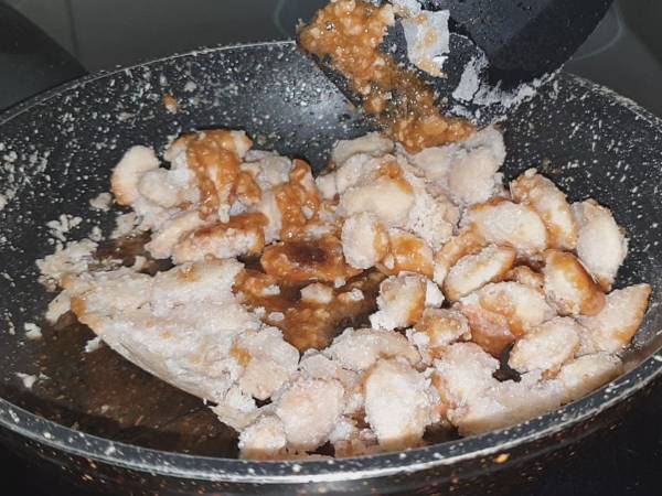 Almendras Garrapiñadas - Preparación paso 3