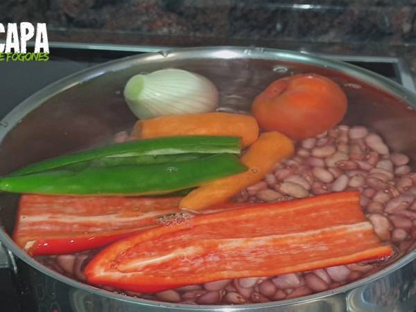 Alubias con chorizo - Preparación paso 3