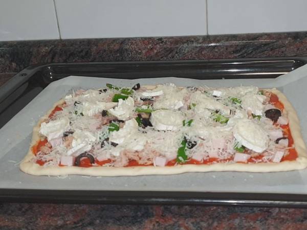 Pizza de aprovechamiento - Preparación paso 4