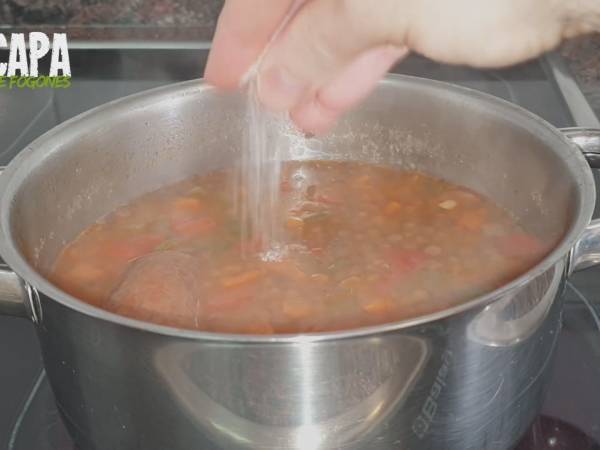 Lentejas con chorizo - Preparación paso 6