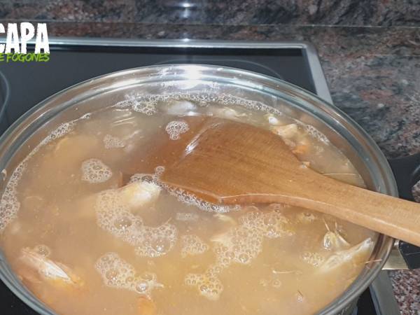 Sopa de pescado - Preparación paso 2