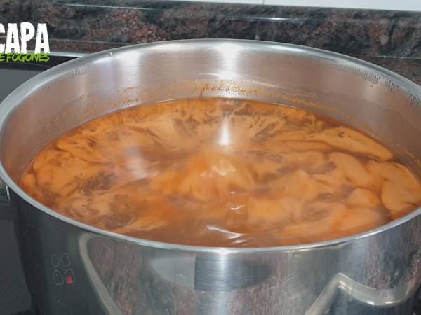 Sopa de pescado - Preparación paso 5