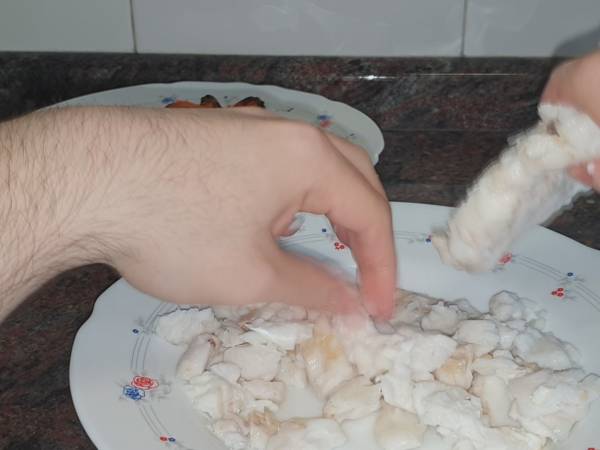Sopa de pescado - Preparación paso 12