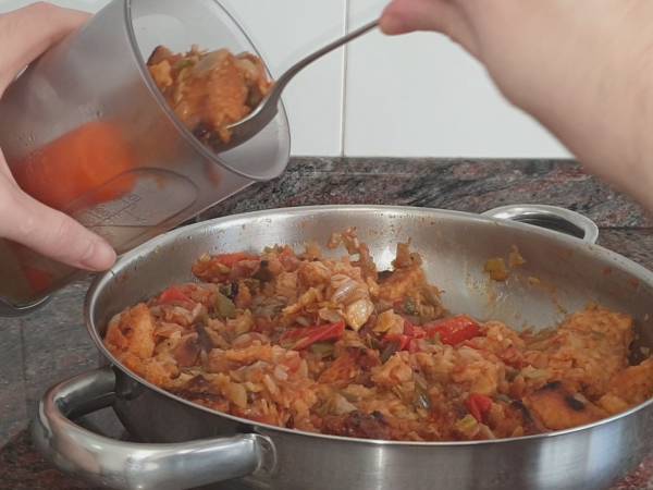 Sopa de pescado - Preparación paso 20