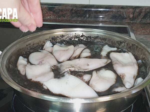 Chipirones en su tinta - Preparación paso 7