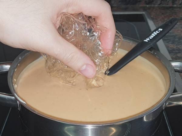 Cheesecake de dulce de leche - Preparación paso 7