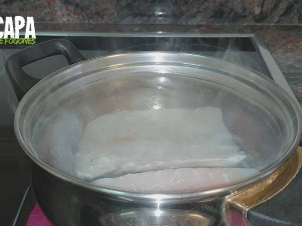 Bacalao ajoarriero - Preparación paso 1
