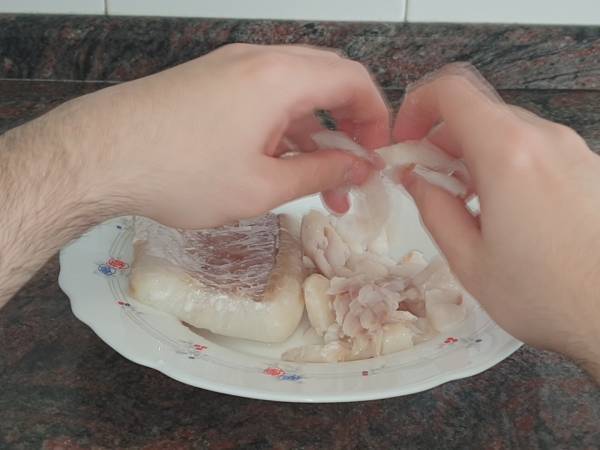 Bacalao ajoarriero - Preparación paso 4