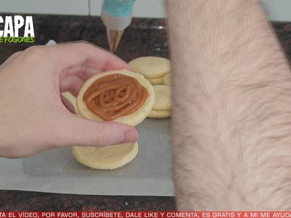 Alfajores de maicena - Preparación paso 8