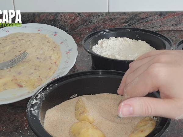 Croquetas de jamón y huevo - Preparación paso 7