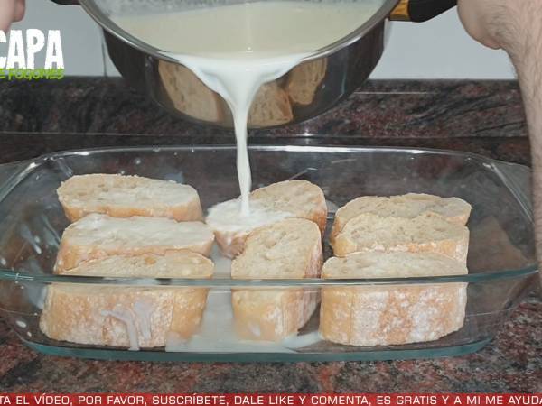 Torrijas tradicionales caseras - Preparación paso 3