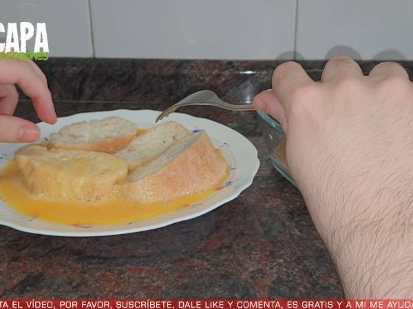 Torrijas tradicionales caseras - Preparación paso 6