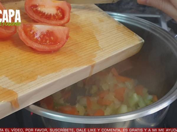 Sopa de pollo - Preparación paso 4