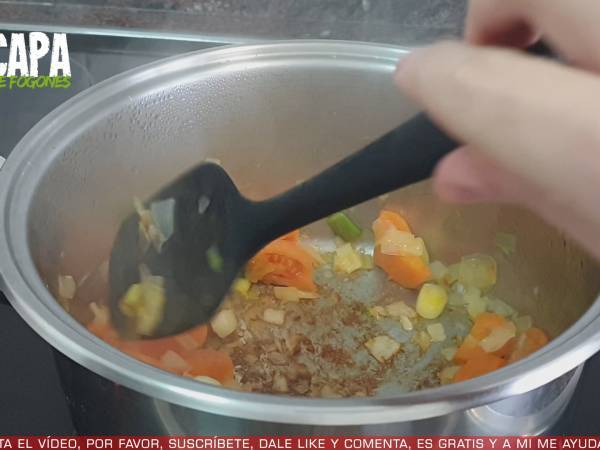 Sopa de pollo - Preparación paso 5