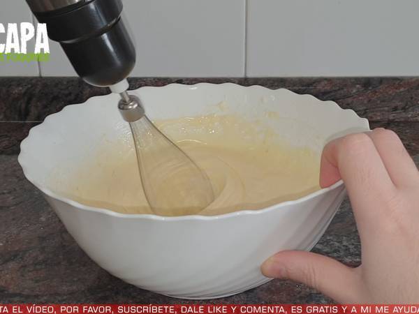 Bizcocho de coco - Preparación paso 1