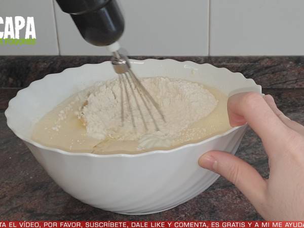 Bizcocho de coco - Preparación paso 2