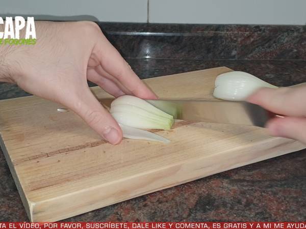 Crema de guisantes - Preparación paso 1