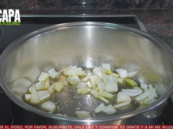 Crema de guisantes - Preparación paso 2