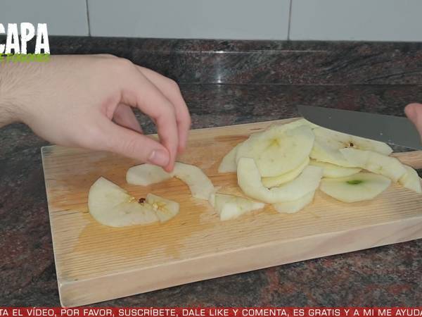 Dulce de manzana y pan de molde - Preparación paso 3