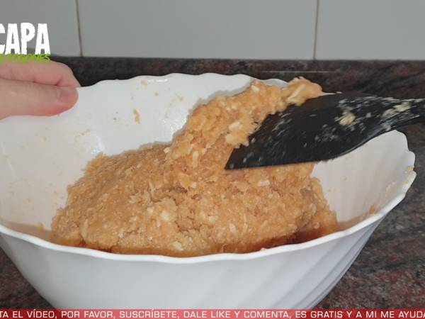 Albóndigas de pollo con salsa de mango y curry - Preparación paso 3