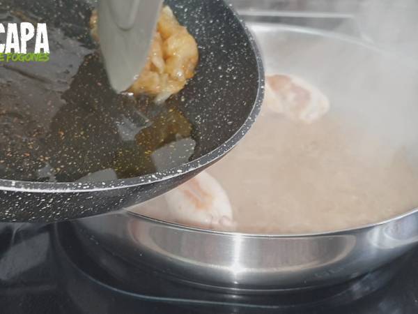 Chipirones encebollados - Preparación paso 5