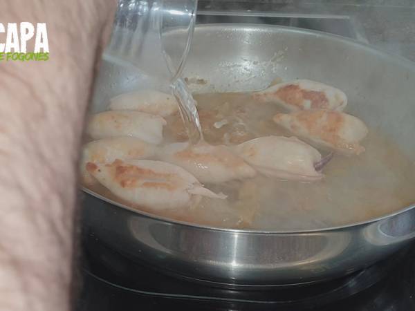 Chipirones encebollados - Preparación paso 6