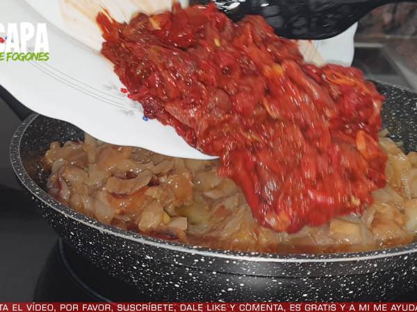 Bacalao a la vizcaína - Preparación paso 7