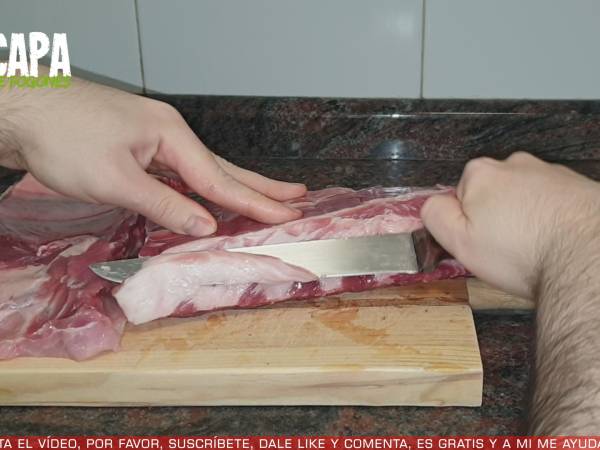 Costilla a la miel - Preparación paso 1