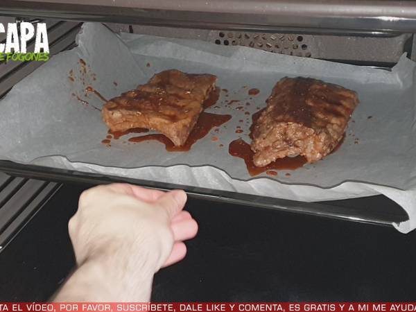 Costilla a la miel - Preparación paso 6