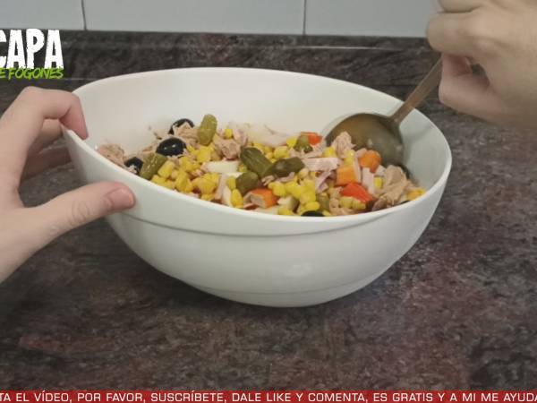 Ensalada de pasta - Preparación paso 3